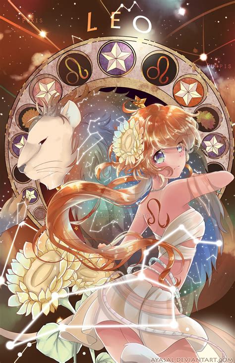 Leo Zodiacal Constellations By Ayasal On Deviantart Anime Hoàng