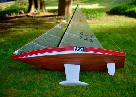 Star 45 Rc Sailboat Cedar Planked Bottom Model Sailboats Model Boats