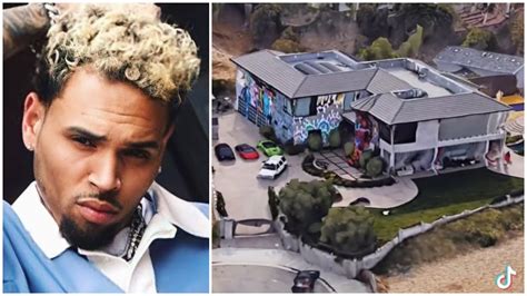 Chris Browns Incredible Artistic Mansion In Los Angeles Wow Youtube