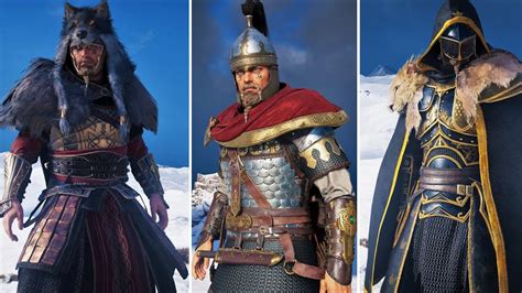 Assassin S Creed Valhalla All Helix And Dlc Armor Sets Showcase K Youtube