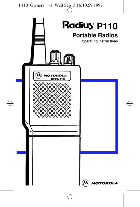 Motorola Radius P110 Users Manual