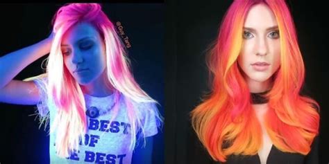 brillez dans le noir avec le phoenix neon glowing hair la dernière tendance coiffure