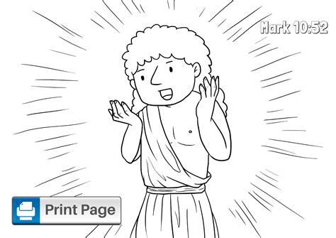 Jesus Heals The Blind Man Coloring Pages Free Printables Connectus