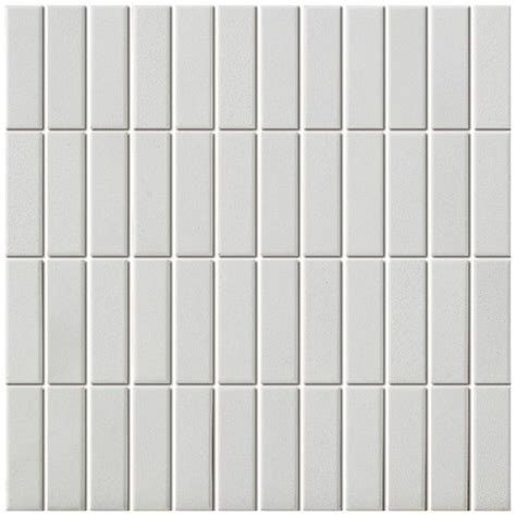 Skid Resistant Unglazed Porcelain Mosaic Tile Sheet London 3x1