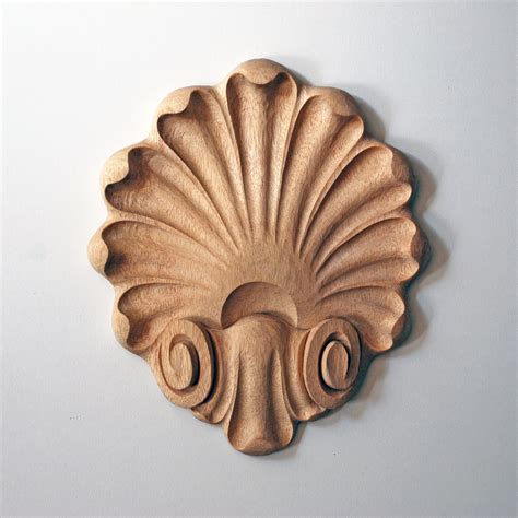 French Style Scallop Shell Appliqué Patterns Wood Carving Wood