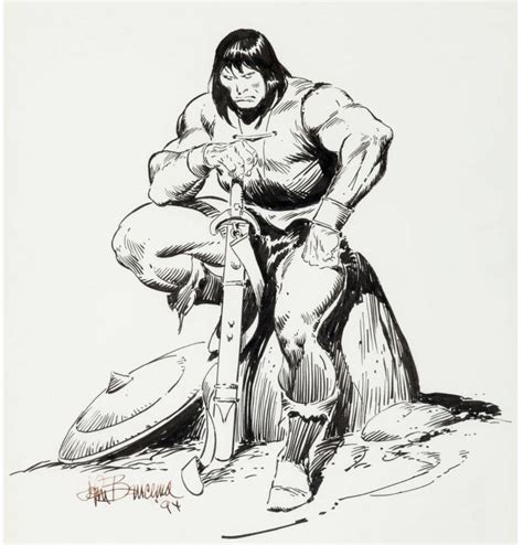 John Buscema Conan Illustration Dangerous Universe
