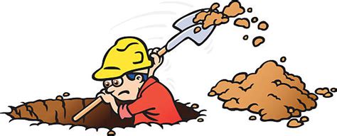 Man Digging Hole Illustrations Royalty Free Vector Graphics And Clip Art