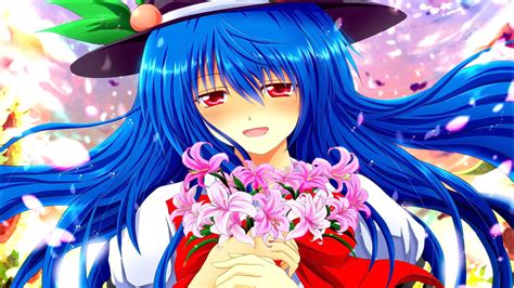 We hope you enjoy our growing collection of hd images to use as a. Wallpaper : illustration, long hair, anime girls, blue hair, open mouth, hat, artwork, Touhou ...