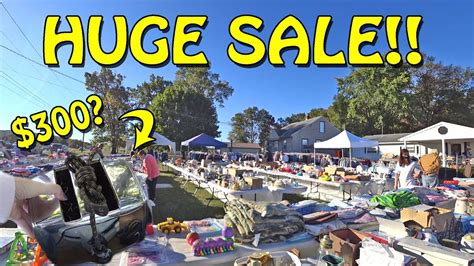 Spent An Hour At This Massive Yard Sale Ebay Reselling Youtube