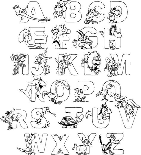 Coloring Page Letters Of The Alphabet 249 Svg Png Eps Dxf File