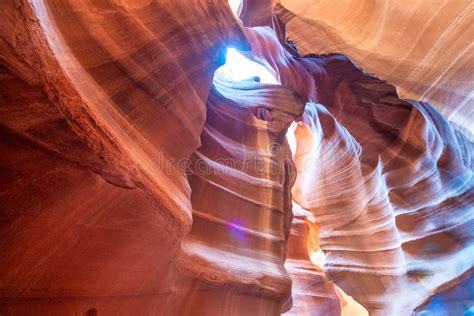 Upper Antelope Canyon Light Rays In The Navajo Reservation Near Page