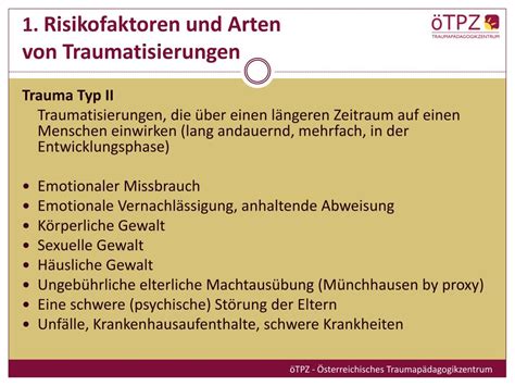 Die symptome einer posttraumatischen belastungsstörung (ptbs) treten in der regel nicht sofort auf. PPT - Traumatisierte Kinder in der Jugendwohlfahrt - was ...