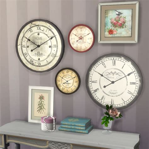 Corporation Simsstroy The Sims 4 Provence Style Wall Clock