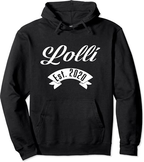 New Grandmother T Est 2020 Lolli Pullover Hoodie