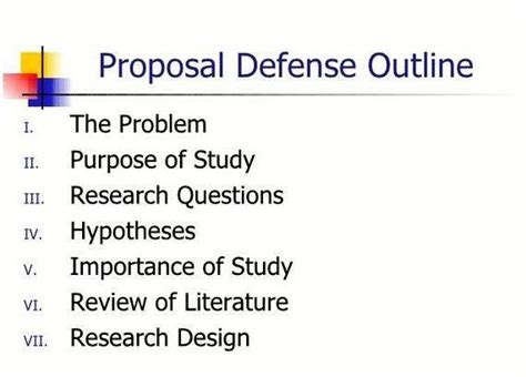 Sample Dissertation Proposal Defense Powerpoint Presentation
