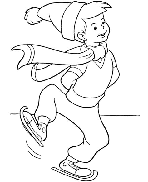 Coloring Page Ice Skating Rink Coloring Pages
