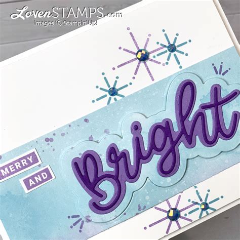 Merry And Bright Layered Word Art Lovenstamps