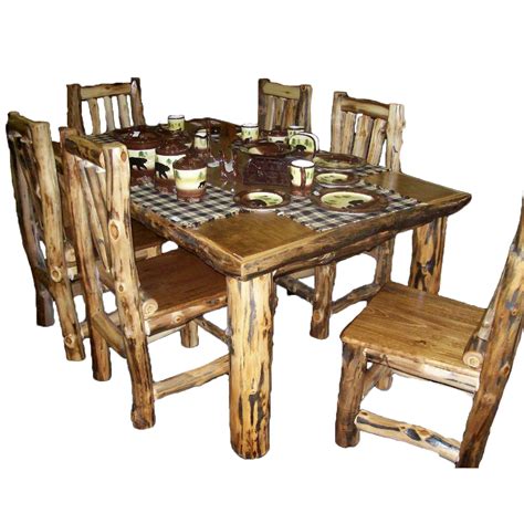 Lastly, i recruited as many people as i. Aspen Log Furniture: 36-Inch x 72-Inch Aspen Dining Table ...