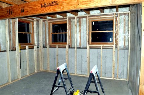 Start by using a 2x2 and nailing it perpendicular to the floor joists along the side of the duct. Always Chasing Life: Basement... Day 2.
