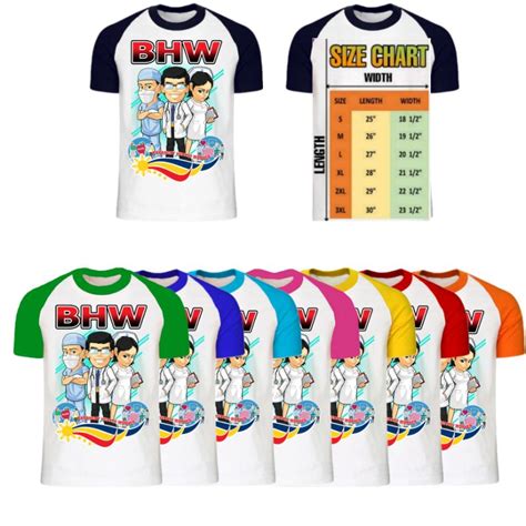 BARANGAY HEALTH WORKER BHW Design Sublimation Shirt Raglan Shopee