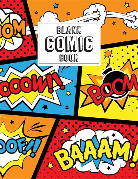 Blank Comic Book Blank Comic Book For Kids With Variety Of Templates Create Your Own Comics