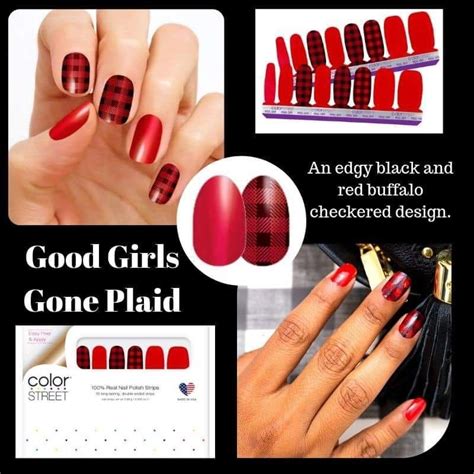 Good Girls Gone Plaid Color Street Nails Color Street Plaid Nails