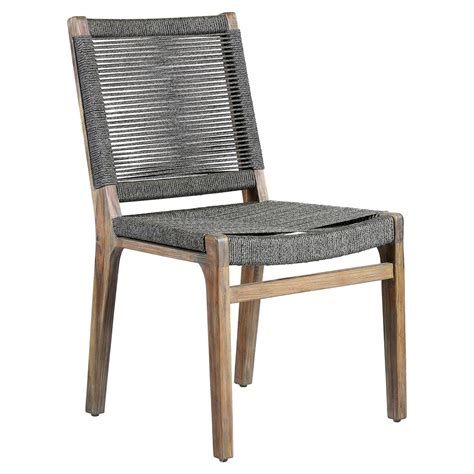 You can subtly incorporate modern coastal design to your space to give it a tasteful look. Cade Coastal Regatta Rope Acacia Wood Outdoor Dining Side ...