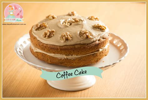 A lot of the time coffee cake is just dusted with powdered sugar, which you could absolutely do on this recipe! Coffee Cake Recipe | Stay at Home Mum