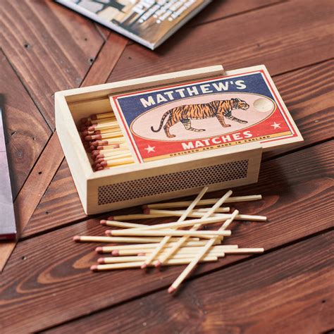Personalised Vintage Style Large Matchbox By Oakdene Designs