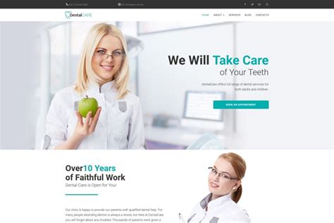 Dental Clinic Website Template For Dentistry Services MotoCMS