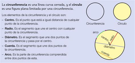 Aprendiendo Juntos La Circunferencia El CÍrculo Y Sus Elementos