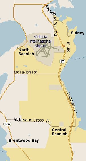 Saanich Map Region British Columbia Listings Canada