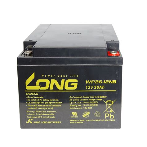 Long Wp26 12nb 26ah 12v Rechargeable Sealed Lead Acid Battery Fire