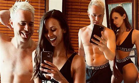 Olly Murs Poses With Stunning Girlfriend Amelia Tank In Matching Swimwear For Valentines Day