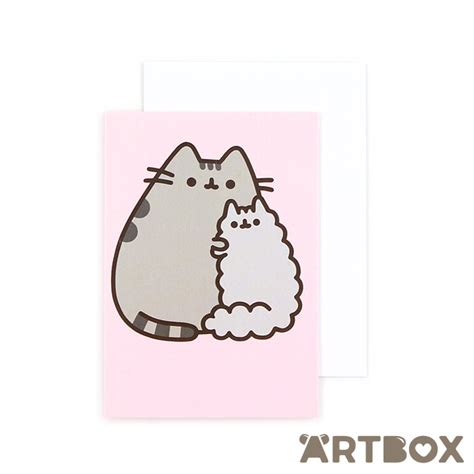 Buy Pusheen Stormy Hug Mini Greeting Card At Artbox