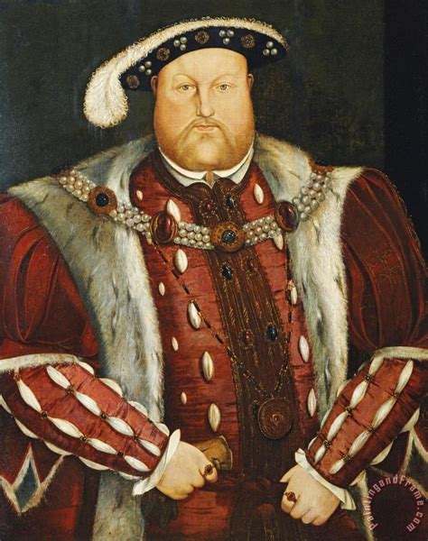 Hans Holbein The Younger Portrait Of King Henry Viii Painting