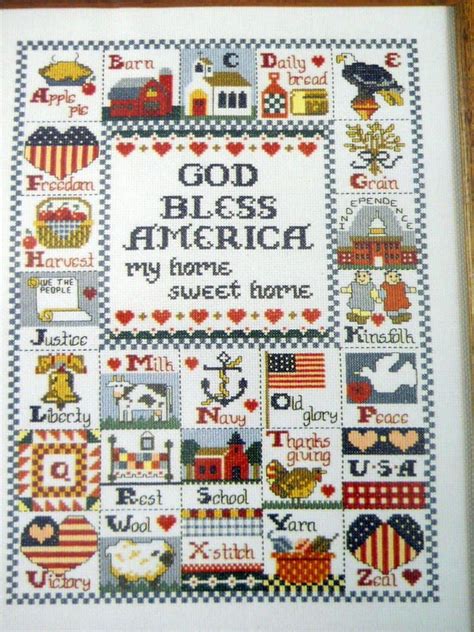 God Bless America Counted Cross Stitch Kit 021465010403