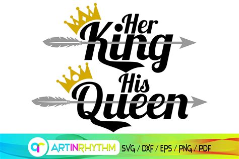Her King His Queen Her King Svg His Queen Svg Her King His Etsy In