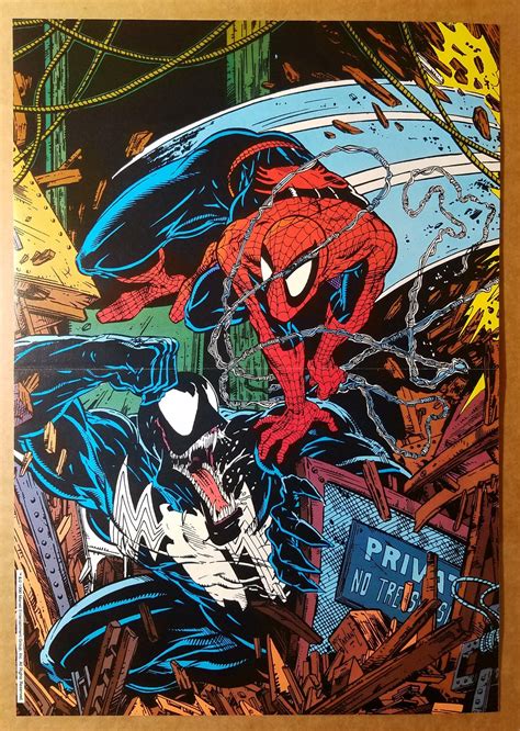 Amazing Spider Man Vs Venom Marvel Comics Poster By Todd Mcfarlane