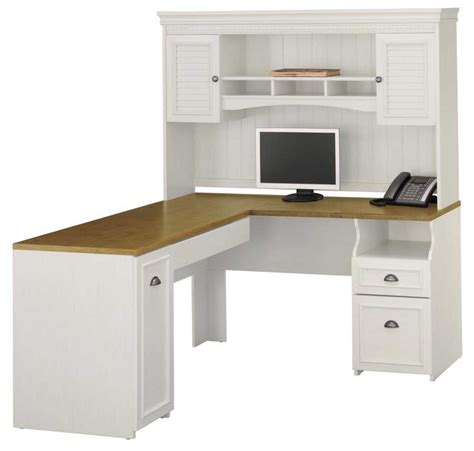 Corner Desk With Hutch White
