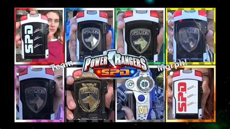 Ranger Team Morph Power Rangers S P D Fan Tribute Retro Style