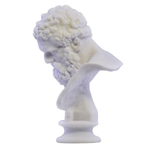Find the perfect hercules statue head stock photo. Farnese Hercules Bust head Greek Statue Sculpture Cast Marble Copy 7.8 inches