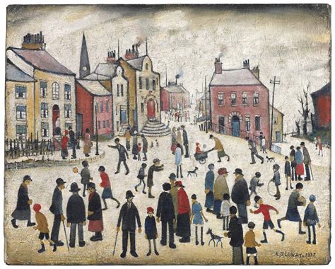 Laurence Stephen Lowry Ra 1887 1976 People Standing About