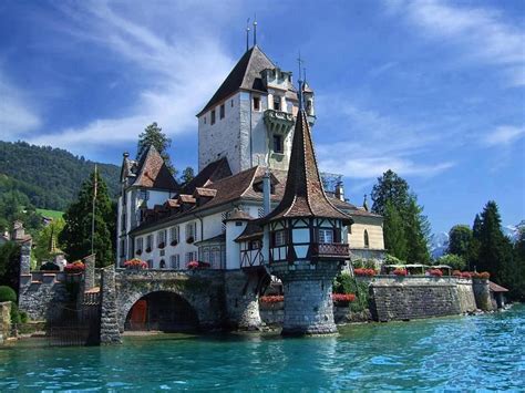 Lake Thun Spiez Switzerland Spiez Places To Travel Castle