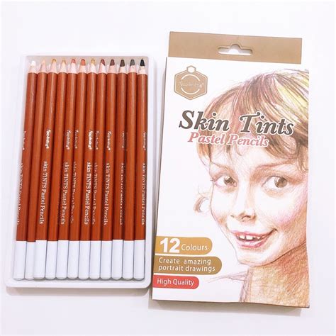 Seamiart12 Colors Skin Tone Soft Pastel Pencilsart Suppliers