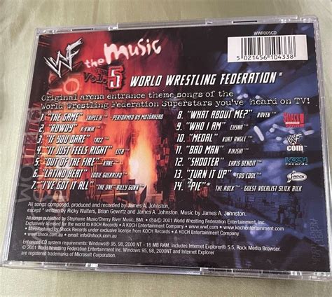 World Wrestling Federation The Music Vol 5 Cd Ebay