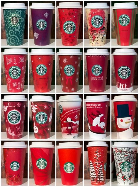 What Starbucks Christmas Red Cups Have Looked Like Over The Last 20