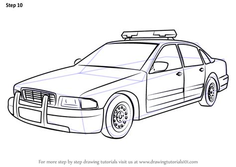 Learn How To Draw A Police Car Police Step By Step Drawing Tutorials