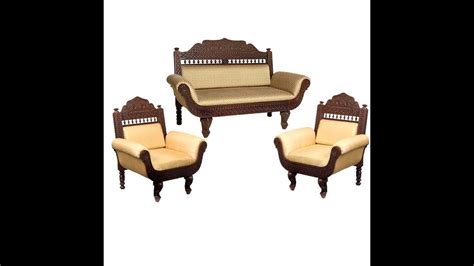 Teak Wood Carved Traditional Barmeri Rajasthan Maharaja Sofa Set By