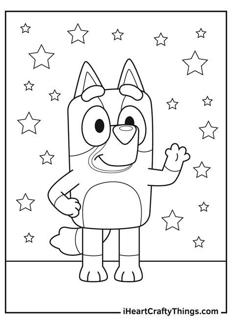 Get Bluey Colouring Pages Pictures